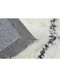 Alfombra DKD Home Decor 120 x 180 x 5 cm Poliéster Blanco Rombos