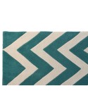Alfombra DKD Home Decor 160 x 230 x 2 cm Poliéster Zig-zag Bicolor