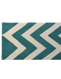 Alfombra DKD Home Decor 160 x 230 x 2 cm Poliéster Zig-zag Bicolor