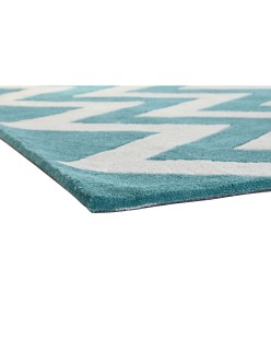 Alfombra DKD Home Decor 160 x 230 x 2 cm Poliéster Zig-zag Bicolor