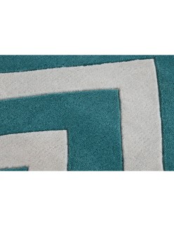 Alfombra DKD Home Decor 160 x 230 x 2 cm Poliéster Zig-zag Bicolor