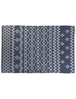 Alfombra DKD Home Decor Azul Poliéster Árabe 160 x 230 x 1 cm