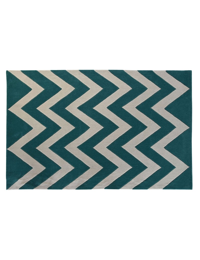 Carpet DKD Home Decor Polyester Zigzag Bicoloured 120 x 180 x 2 cm