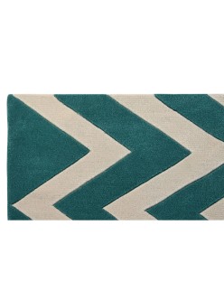 Alfombra DKD Home Decor Poliéster Zig-zag Bicolor 120 x 180 x 2 cm