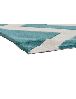 Alfombra DKD Home Decor Poliéster Zig-zag Bicolor 120 x 180 x 2 cm