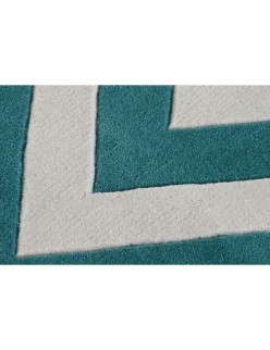 Alfombra DKD Home Decor Poliéster Zig-zag Bicolor 120 x 180 x 2 cm