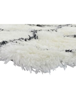 Alfombra DKD Home Decor 160 x 230 x 5 cm Poliéster Blanco Rombos