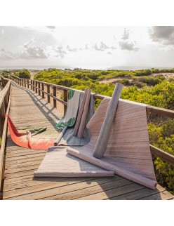 Alfombra de Exterior Goa 120 x 180 x 0,5 cm Gris Piedra PET