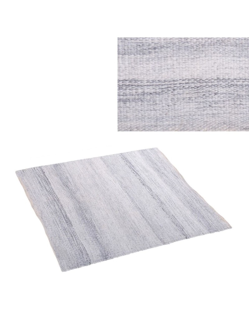 Alfombra de Exterior Goa PET Blanco/Gris