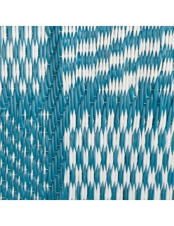 Alfombra de Exterior Meis 160 x 230 x 0,5 cm Azul Blanco Polipropileno