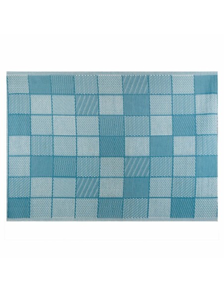 Alfombra de Exterior Meis Azul Blanco Polipropileno Alfombra de Exterior Meis Azul Blanco Polipropileno