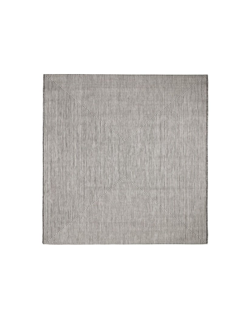 Außenbereich-Teppich Quadro Grau
