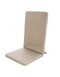 Chair cushion 123 x 48 x 4 cm Taupe