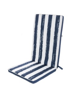 Chair cushion 123 x 48 x 4 cm Blue