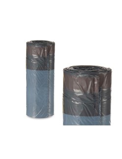 Sacs à ordures Citrique Fermeture automatique Gris Polyéthylène 30 L 15 Unités