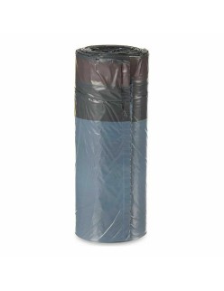 Sacs à ordures Citrique Fermeture automatique Gris Polyéthylène 30 L 15 Unités