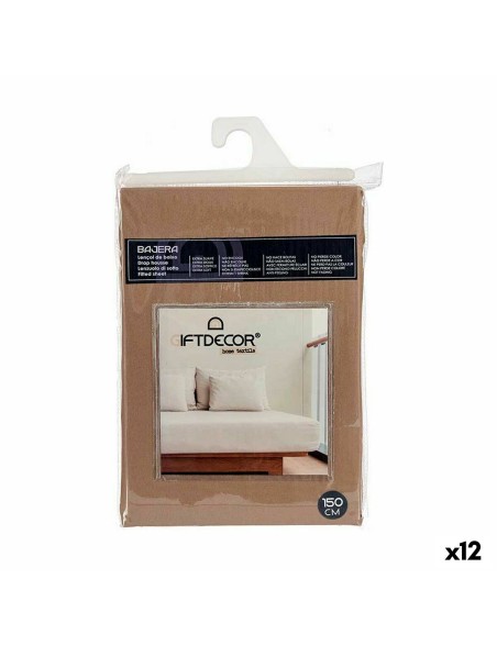 Lenzuolo con angoli 150 cm Marrone (12 Unità)