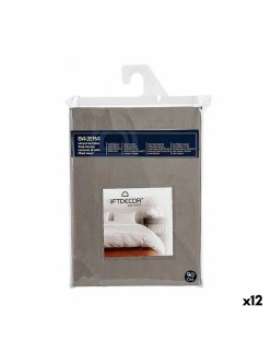 Drap housse 90 cm Anthracite (12 Unités)