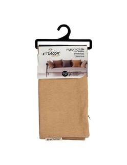 Funda de cojín 60 x 0,5 x 60 cm Beige (12 Unidades)