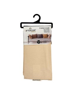 Funda de cojín 60 x 0,5 x 60 cm Beige (12 Unidades)