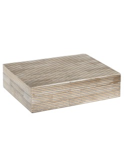 Scatola-Portagioie DKD Home Decor 20,5 x 13 x 5,5 cm Crema Osso Resina
