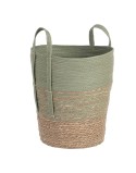 Set di Cesti 42 x 42 x 48 cm Menta Fibra naturale (3 Pezzi)