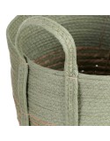 Set di Cesti 42 x 42 x 48 cm Menta Fibra naturale (3 Pezzi)