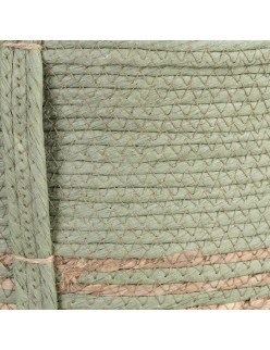 Set di Cesti 42 x 42 x 48 cm Menta Fibra naturale (3 Pezzi)