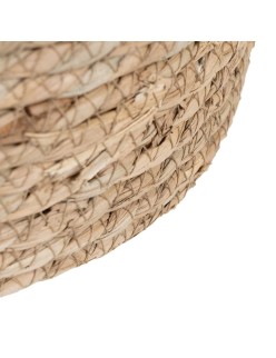 Set di Cesti 42 x 42 x 48 cm Menta Fibra naturale (3 Pezzi)