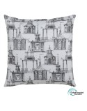 Cushion Polyester 60 x 60 cm 100% cotton Small house