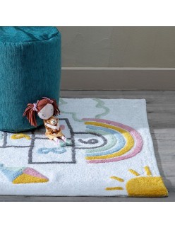 Alfombra Infantil Algodón 160 x 120 cm