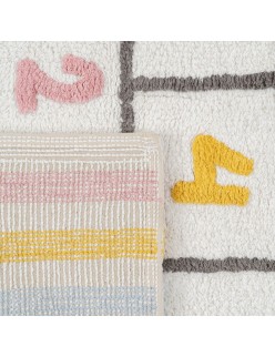 Kinderteppich Baumwolle 160 x 120 cm