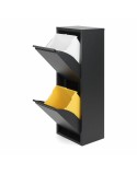 Recycling Papierkorb Jobgar Schwarz 2 Schubladen