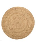 Alfombra 120 x 120 x 1 cm Natural Yute