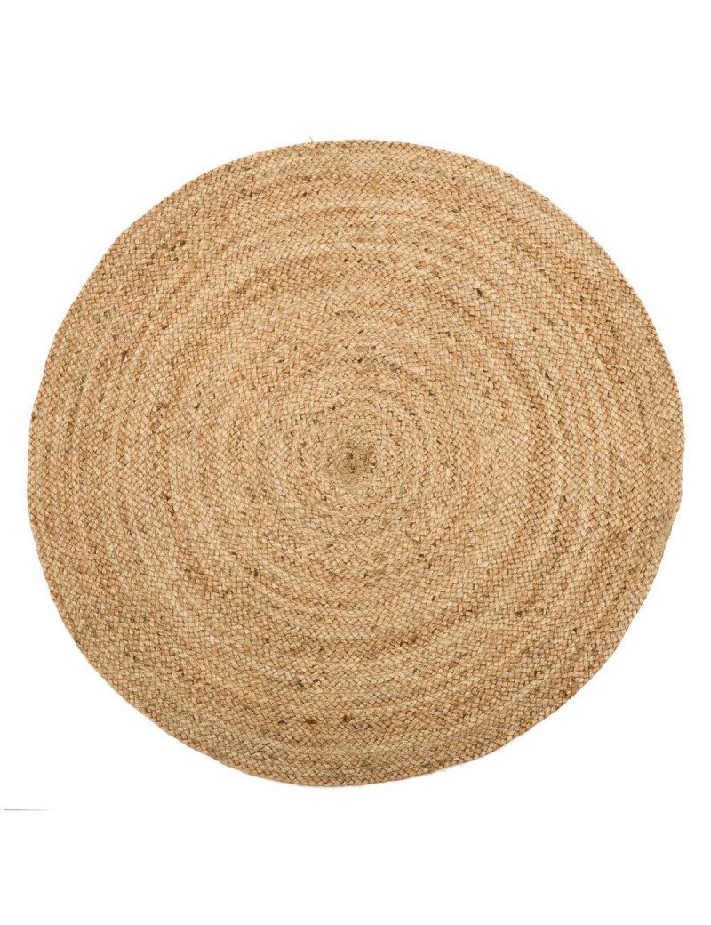 Alfombra 120 x 120 x 1 cm Natural Yute