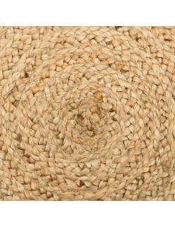 Alfombra 120 x 120 x 1 cm Natural Yute