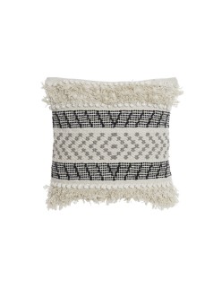 Coussin DKD Home Decor Noir Beige 45 x 10 x 45 cm Boho