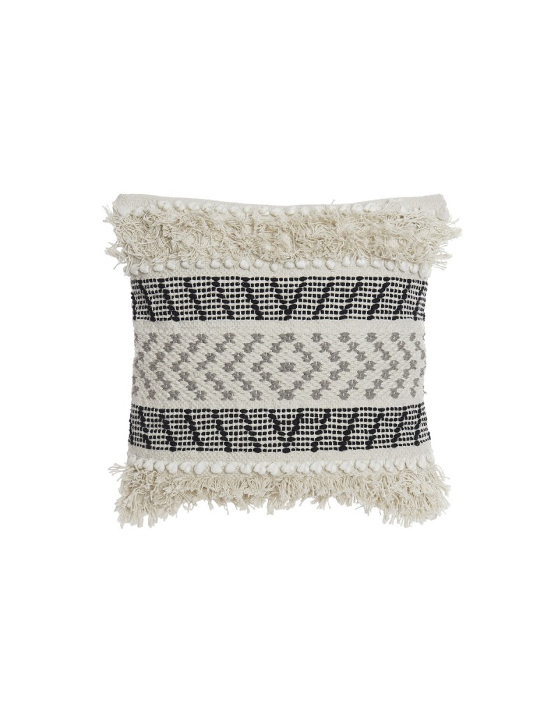 Coussin DKD Home Decor Noir Beige 45 x 10 x 45 cm Boho