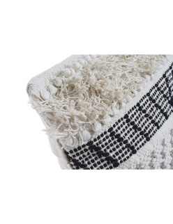 Coussin DKD Home Decor Noir Beige 45 x 10 x 45 cm Boho