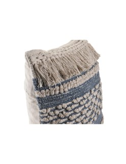 Coussin DKD Home Decor Bleu 45 x 10 x 45 cm Blanc Boho