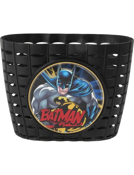 Cesta Infantil para Bicicleta Batman CZ10961 Negro/Amarillo