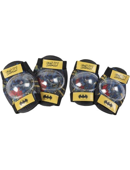 Kit Ellbogenschützer und Knieschützer Batman CZ10957 Schwarz/Gelb