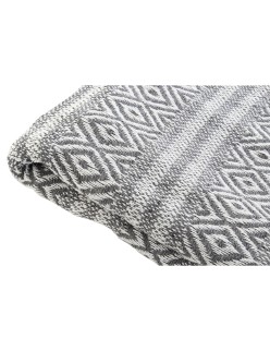 Manta DKD Home Decor 130 x 170 x 1 cm Gris