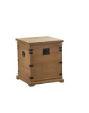 Set di Bauli DKD Home Decor Metallo Abete Legno di abete Orientale 50 x 50 x 61 cm 48 x 48 x 61 cm 50 x 50 x 60 cm (2 Unità) (1 