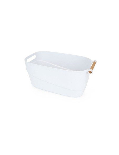 Cesta Multiusos Confortime Blanco Plástico Con asas 40 x 21,5 x 18 cm