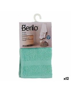 Serviette de toilette Berilo 5311 Turquoise 80 % coton 20 % Polyester 30 x 0,5 x 50 cm (12 Unités)