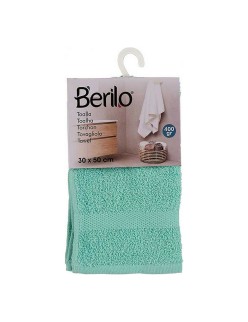 Serviette de toilette Berilo 5311 Turquoise 80 % coton 20 % Polyester 30 x 0,5 x 50 cm (12 Unités)