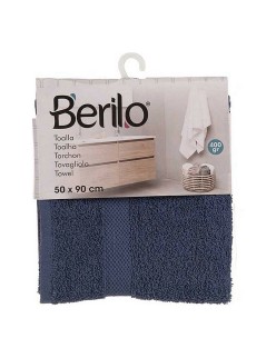 Serviette de toilette Berilo 5312 Bleu 80 % coton 20 % Polyester 50 x 90 cm 50 x 0,5 x 90 cm (6 Unités)