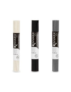 Antideslizante Kinvara SJ-A101-1 Branco Preto Cinzento Borracha 30 x 90 cm