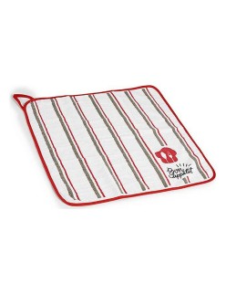 Tissu de cuisine Kinvara 1220 Blanc Rouge 50 x 0,3 x 50 cm (12 Unités)